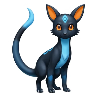 Umbreon-Amaura-Salandit-Fakémon-fusion (full body) sticker