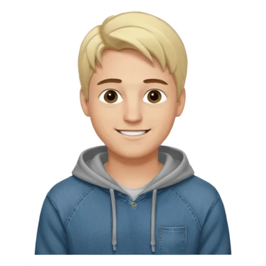 Kjekk mann (lys i huden) som har pynta seg. Har på seg Jeans og grå hette genser og håret skal være  midtskill og fargen på håret er blondt. Litt øyevipper men ikke mye og litt mørke brun. Skal se HOT Å SEXY UT smile mer!!! Ca 20 år gammel  sticker