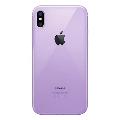 pastel purple iPhone back view sticker