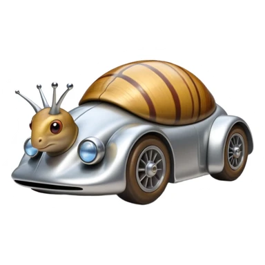 Snail race car sticker