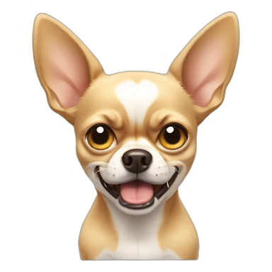 angry chihuahua sticker