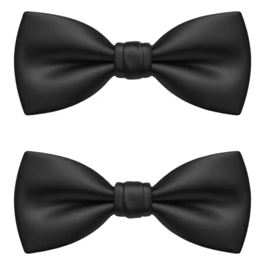 Black bow tie sticker