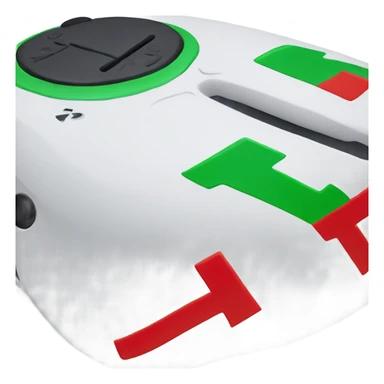 Red and green PlayStation Five sticker