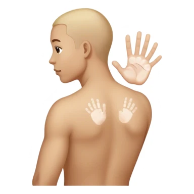 Butt cheek approriate with only one hand print appropriate  sticker