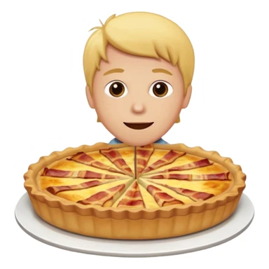 Eating quiche Lorraine sticker