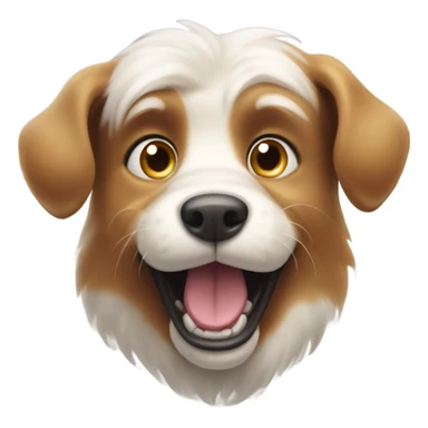 Dog grinning sticker