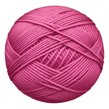 ball of knitting thread pink sticker