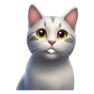 fireworks behind surprising cat sticker