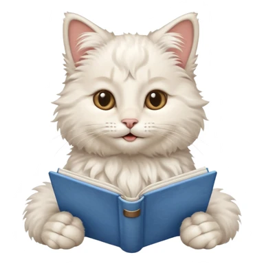  gatita grecia feliz en viendo una libreta anillada  sticker