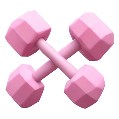 Pastel pink olympic barbell sticker