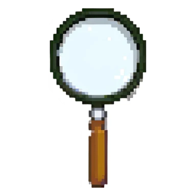 magnifying glass sticker