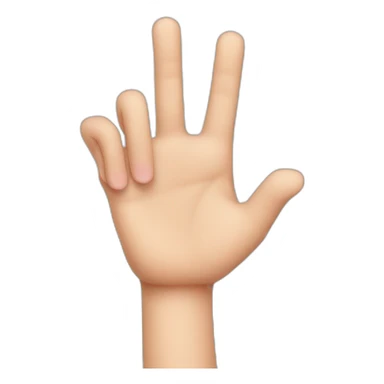 a hand missing the pinky finger sticker