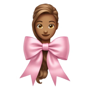 light pink coquette bow ribbon sticker