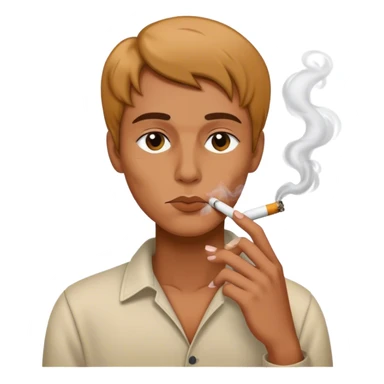 Smoking a cigarette  sticker