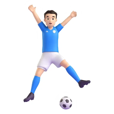 soccer player with short dark hair, athletic build, celebrating a goal, inspired by Cristiano Ronaldo sticker