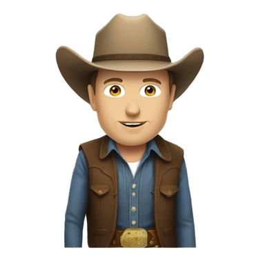 elon musk cowboy sticker