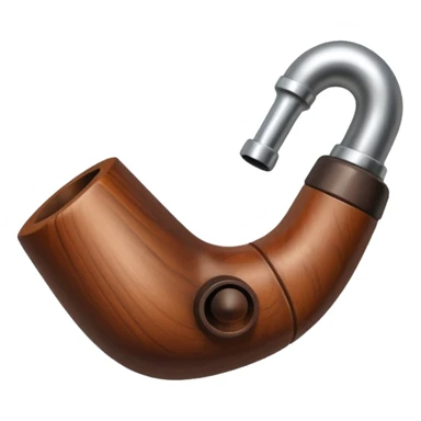 pipe en bois de magritte sticker