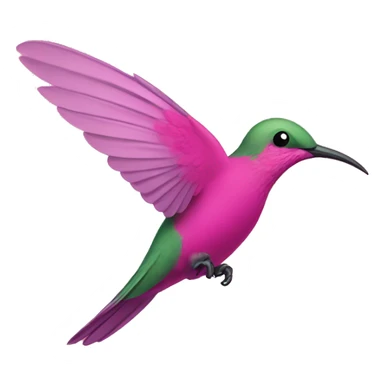 humingbird flying pink sticker