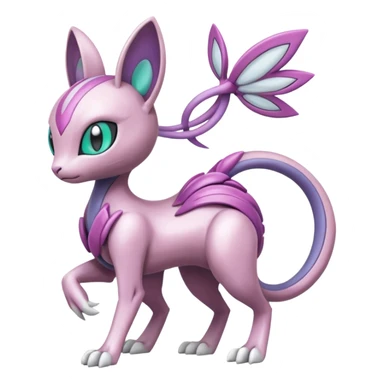 Meloetta-Mewtwo-Palkia-Pokémon-Fakémon-fusion-hybrid-creature sticker
