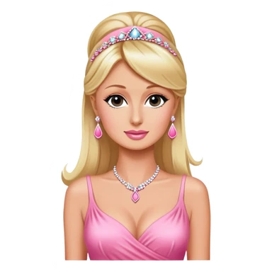 Paris Hilton with pink theme sticker
