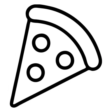 pizza, elegant, flat sticker