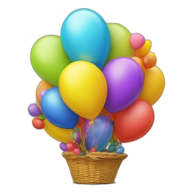 colorful balloon still life sticker