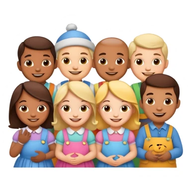 little to peep Nursery Rhyme Characters sticker