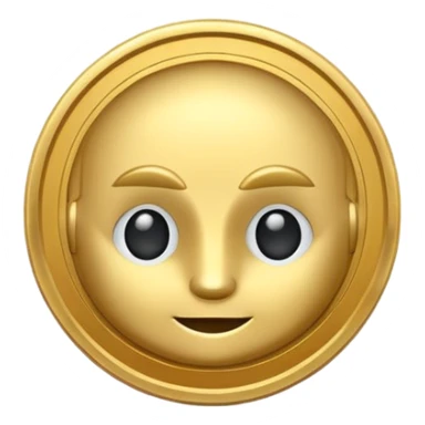 hey help me generate a flat golden token that has only ther head of my companies mascot in the center can you do that for me? sticker