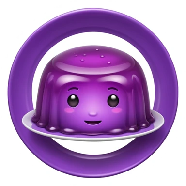 purple jelly on a plate sticker