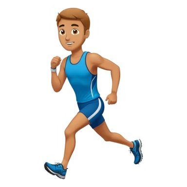 Man trail running sticker