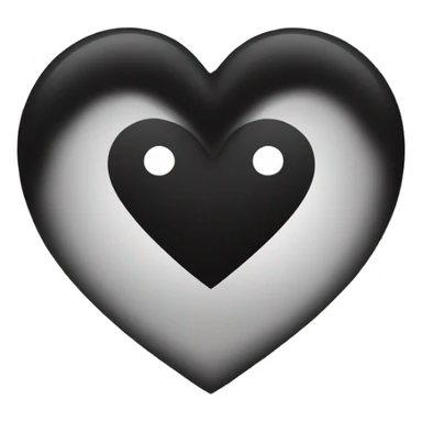 black heart  sticker