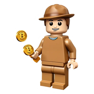 lego homme hackeur bitcoin sticker