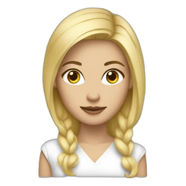 femme agée blonde cheveux court  sticker