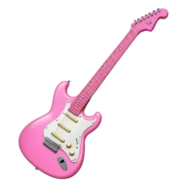 Pink electric Guitar sticker