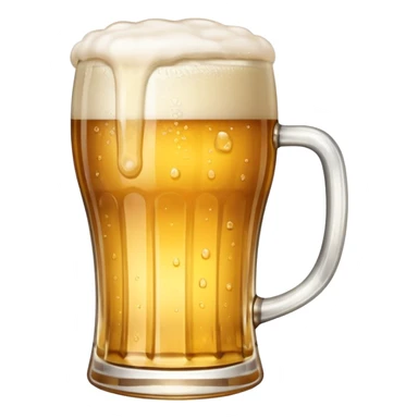 Beer glass half filled  sticker