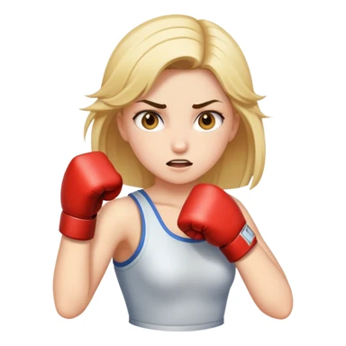Girl punch  sticker