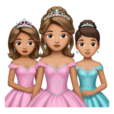 Quinceañera makeover of the boy to girl and before after picture about the boy getting a new look for his Quinceañera makeover  sticker