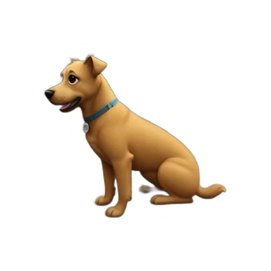 Dog in amsterdam sticker