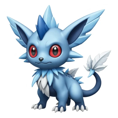 Elemental shady edged scaled murky dark dusky mechanical frosty fairy-like fantasy epic rare Glalie-Sneasel-Togetic-Pokémon-Fakémon-hybrid-creature sticker