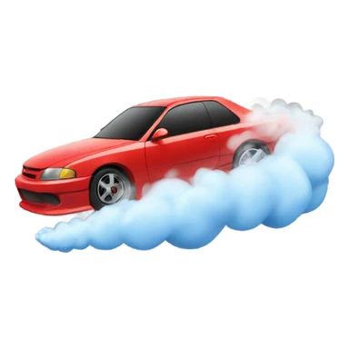Car drift with smoke sticker