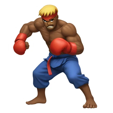 Street fighter punch sticker