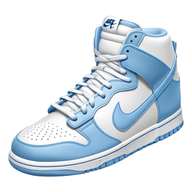 White and Light blue Nike dunks sticker