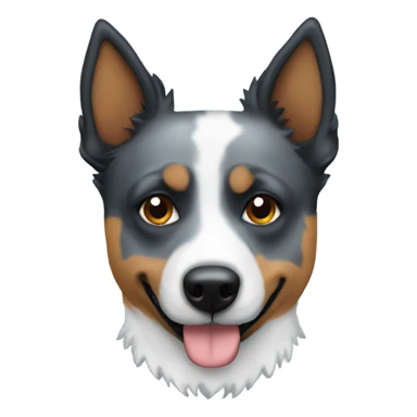 A blue heeler dog  sticker