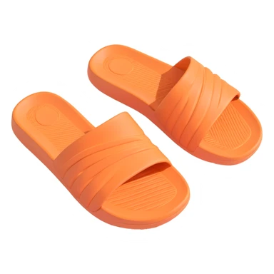3D illustration of a Yeezy slide sandal, close-up on the sole, detailed texture sticker