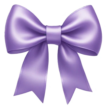 Lilac satin bow sticker