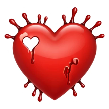 un coeur barré  sticker