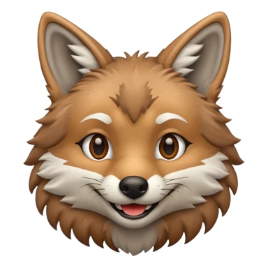 A Coyote Emoji sticker