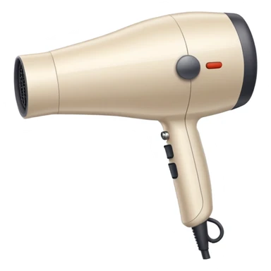 Pale beige hair dryer sticker