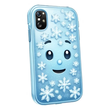 Phone with ice crystals on it representing a cold call in sales sticker