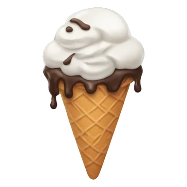 Melting ice cream sticker